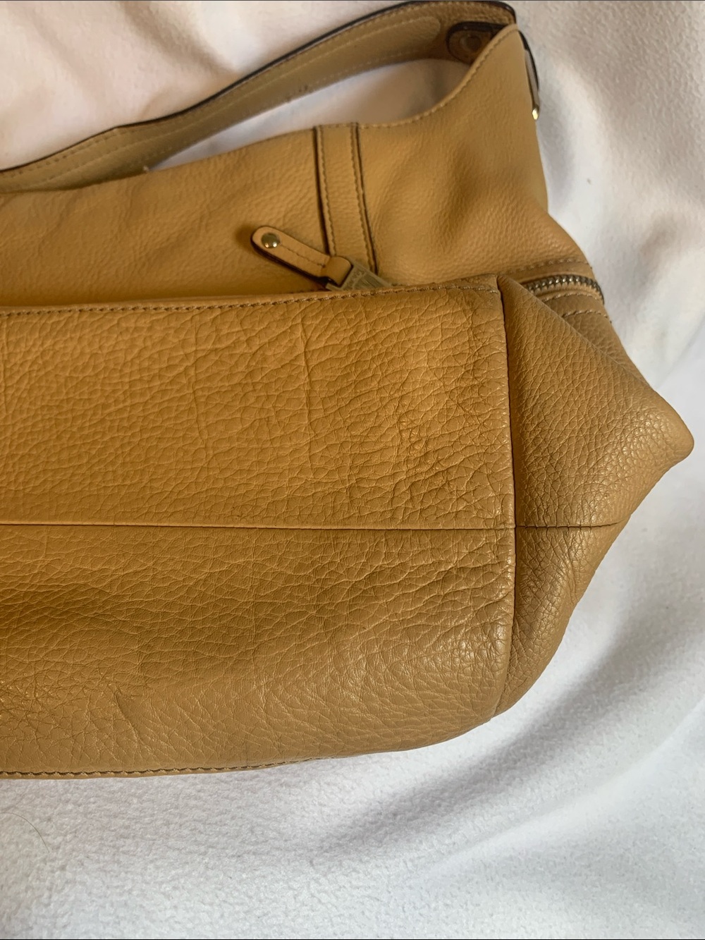 Tignanello leather purse 12” across, 9” deep - Picture 9 of 11